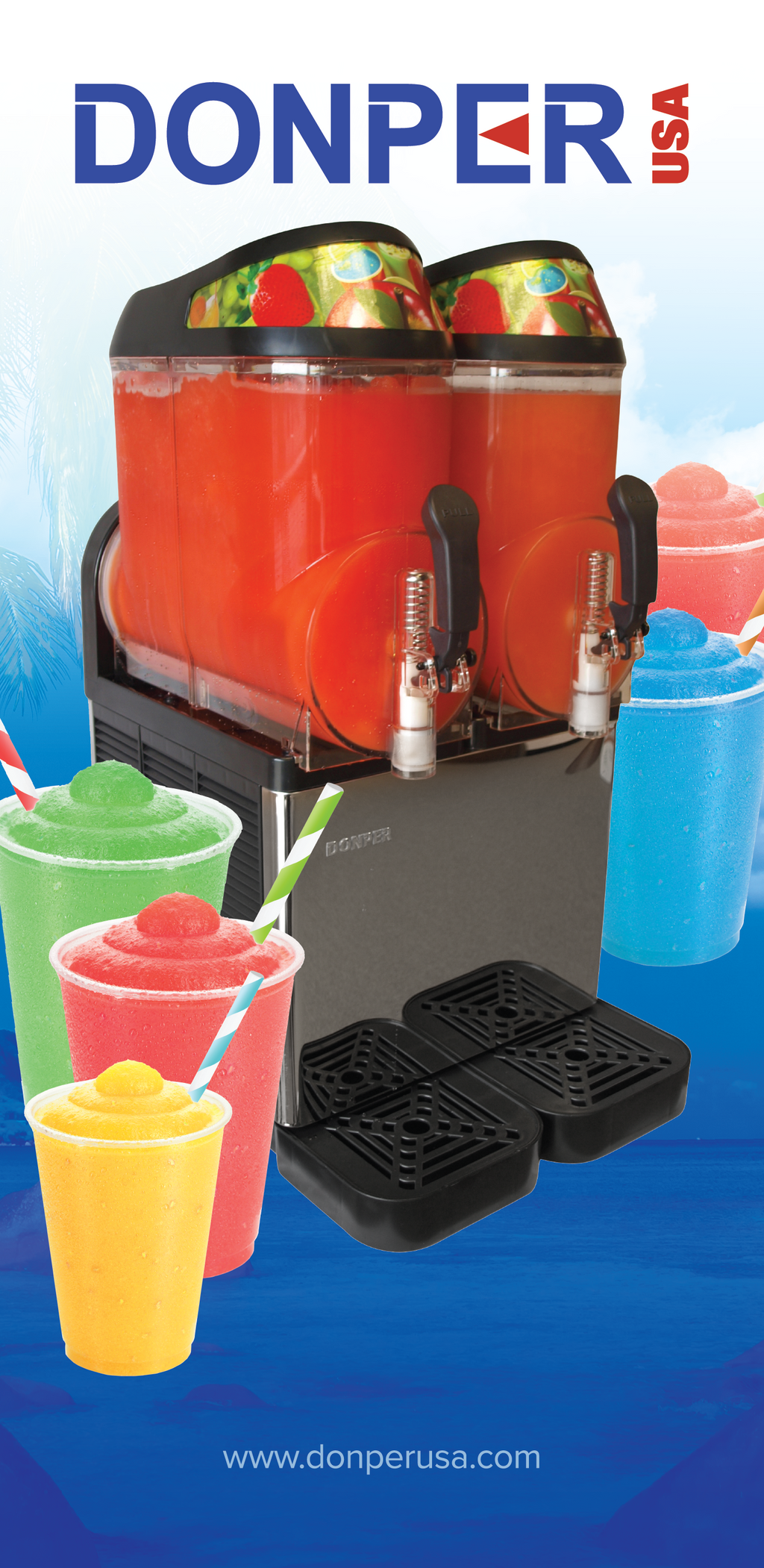 Donper USA Commercial Grade Floor Model Soft Serve Ice Cream Machine D700